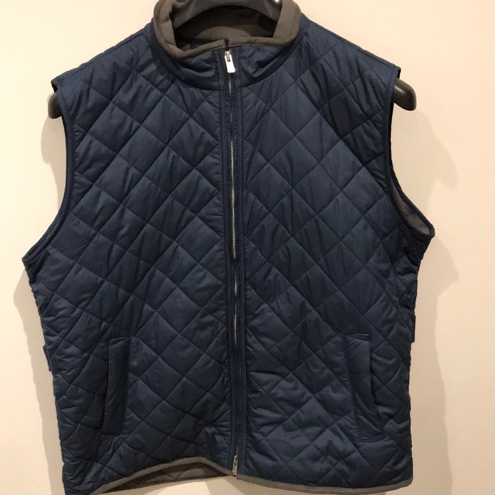 Peter Millar Quilted Blue Vest